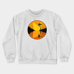 Cat Sunset Crewneck Sweatshirt